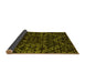 Sideview of Abstract Yellow Modern Rug, abs4435yw