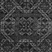 Square Machine Washable Abstract Gray Modern Rug, wshabs4435gry