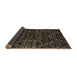 Sideview of Abstract Brown Modern Rug, abs4435brn