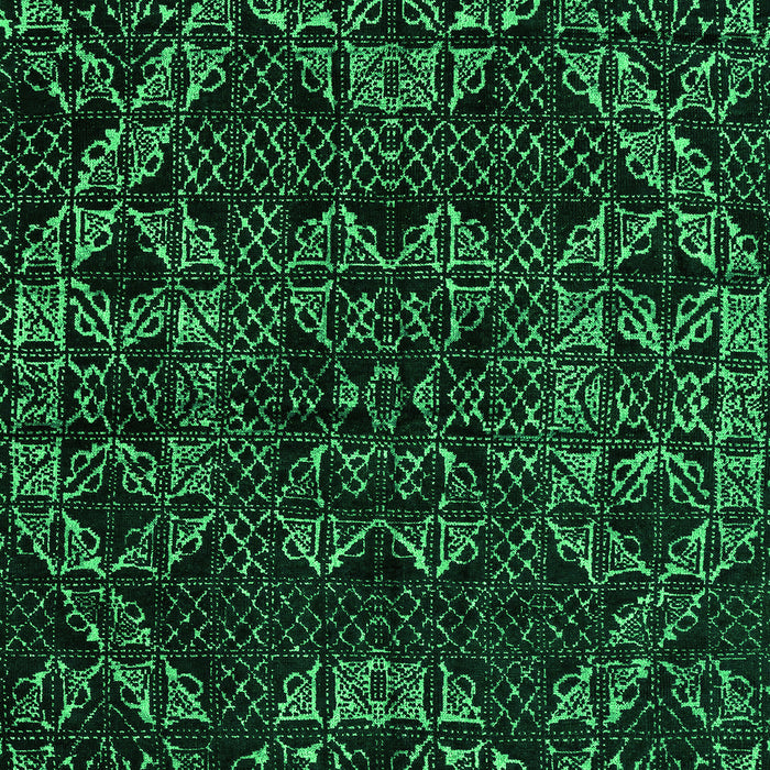 Abstract Green Modern Rug, abs4435grn