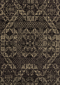 Abstract Brown Modern Rug, abs4435brn