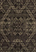 Abstract Brown Modern Rug, abs4435brn