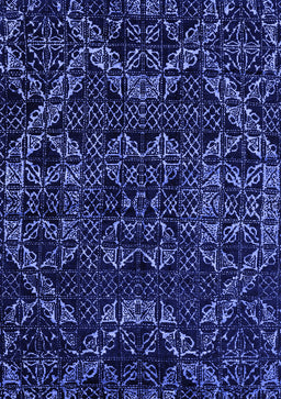 Abstract Blue Modern Rug, abs4435blu