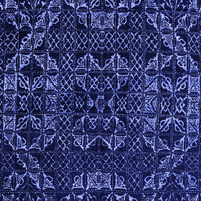 Abstract Blue Modern Rug, abs4435blu