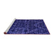 Sideview of Machine Washable Abstract Purple Modern Area Rugs, wshabs4435pur