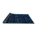 Sideview of Abstract Blue Modern Rug, abs4436