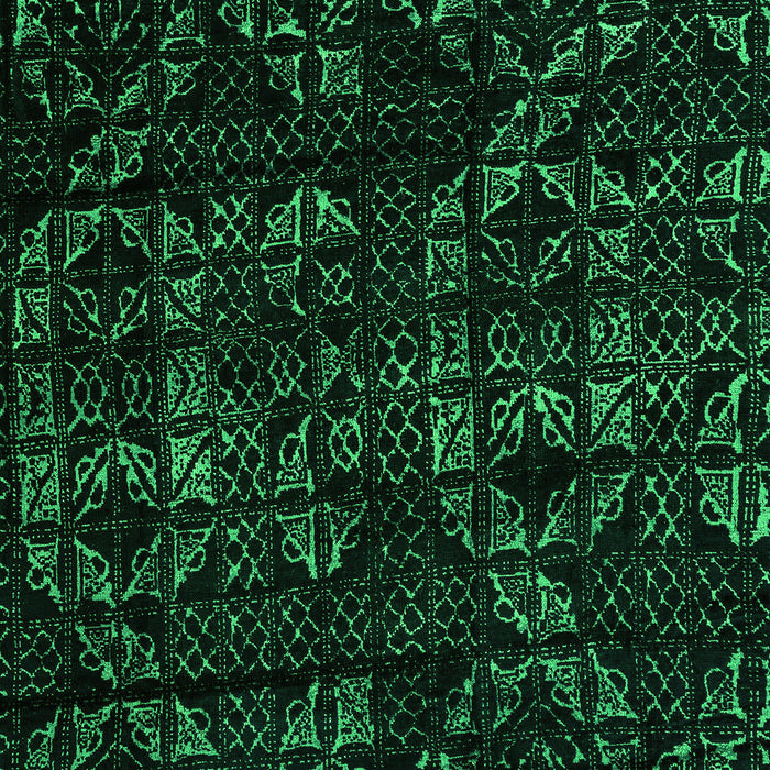 Machine Washable Abstract Green Modern Area Rugs, wshabs4436grn