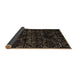 Sideview of Abstract Brown Modern Rug, abs4436brn