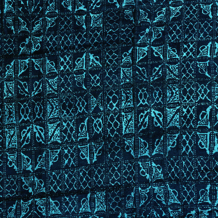 Machine Washable Abstract Turquoise Modern Area Rugs, wshabs4436turq