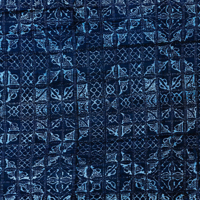 Square Abstract Blue Modern Rug, abs4436