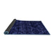 Sideview of Abstract Blue Modern Rug, abs4436blu