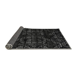 Sideview of Abstract Gray Modern Rug, abs4436gry