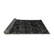 Sideview of Abstract Gray Modern Rug, abs4436gry