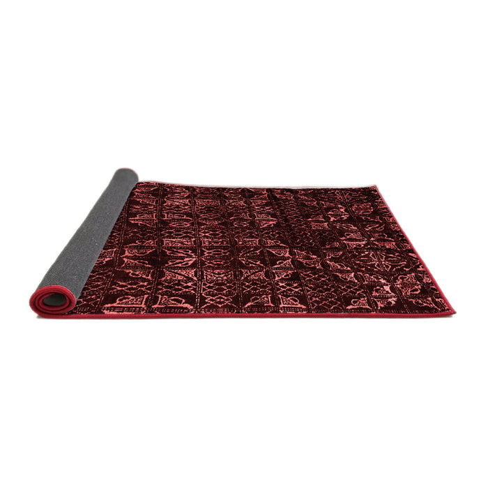 Abstract Red Modern Area Rugs