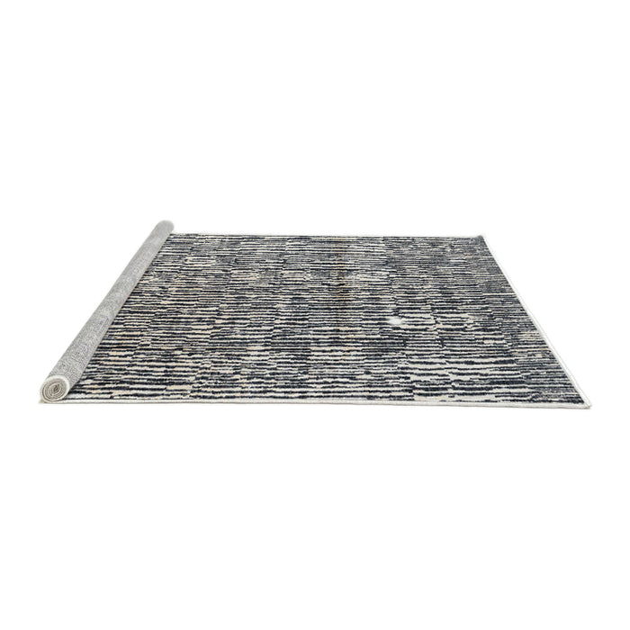 Sideview of Machine Washable Abstract Dark White Beige Rug, wshabs4437