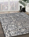 Machine Washable Abstract Dark White Beige Rug in a Family Room, wshabs4437