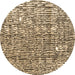 Round Abstract Brown Modern Rug, abs4437brn