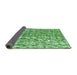 Sideview of Abstract Green Modern Rug, abs4437grn