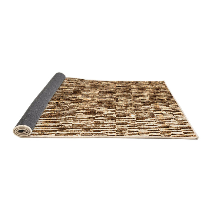 Sideview of Abstract Orange Modern Rug, abs4437org