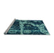 Sideview of Machine Washable Abstract Light Blue Modern Rug, wshabs4438lblu