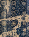 Machine Washable Abstract Night Blue Rug, wshabs4438