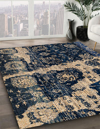 Abstract Blue Modern Rug, abs4438