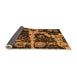 Sideview of Abstract Orange Modern Rug, abs4438org