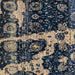 Square Machine Washable Abstract Night Blue Rug, wshabs4438