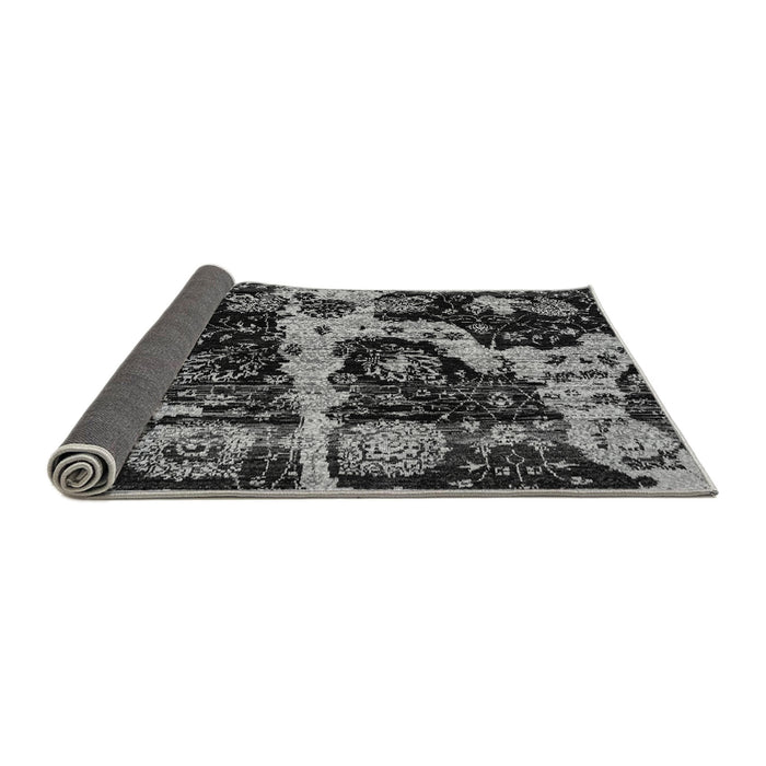 Sideview of Abstract Gray Modern Rug, abs4438gry