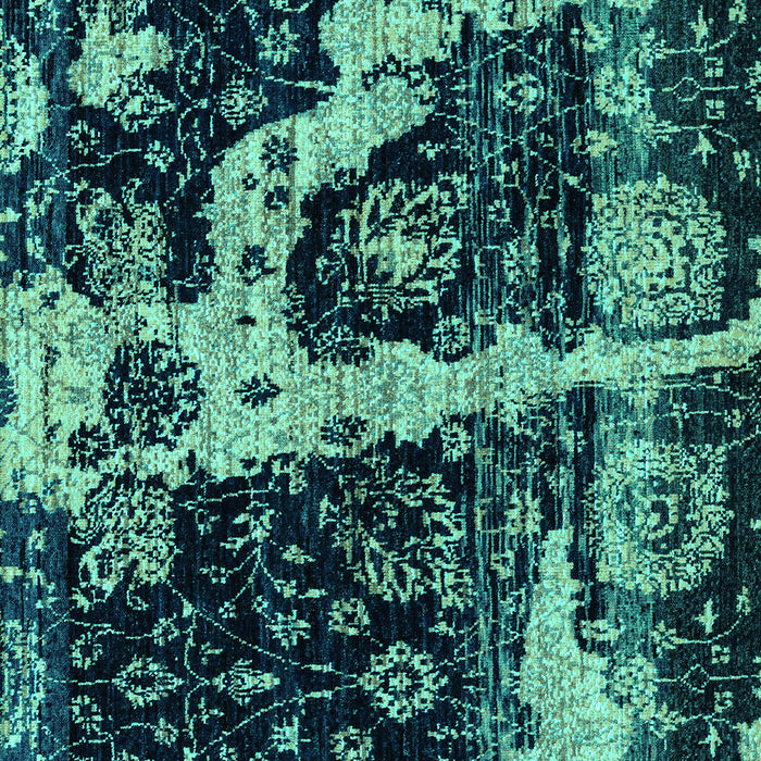 Machine Washable Abstract Turquoise Modern Area Rugs, wshabs4438turq