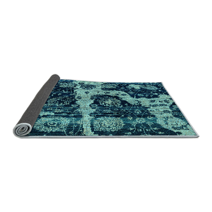Sideview of Abstract Light Blue Modern Rug, abs4438lblu