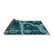 Sideview of Abstract Light Blue Modern Rug, abs4438lblu