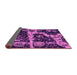 Sideview of Abstract Pink Modern Rug, abs4438pnk