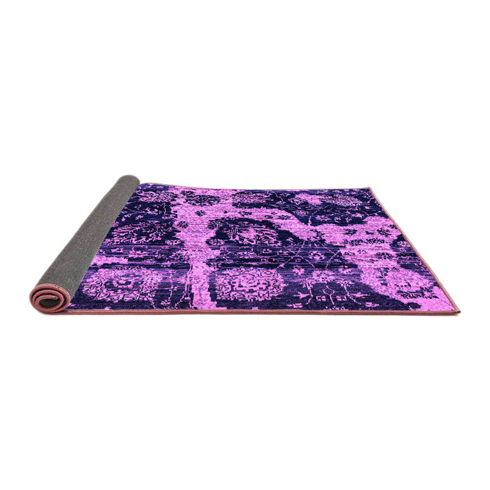 Sideview of Abstract Purple Modern Rug, abs4438pur