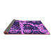 Sideview of Abstract Purple Modern Rug, abs4438pur