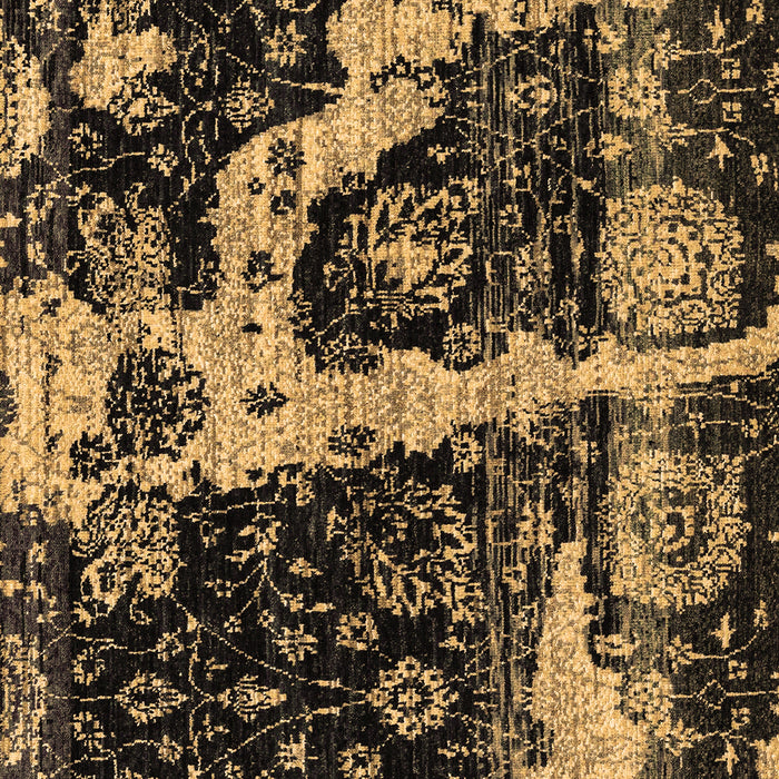 Machine Washable Abstract Brown Modern Rug, wshabs4438brn