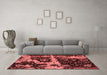 Modern Red Washable Rugs