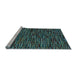 Sideview of Machine Washable Abstract Light Blue Modern Rug, wshabs4439lblu