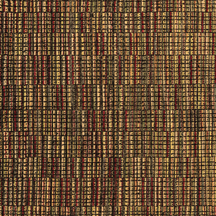 Square Machine Washable Abstract Brown Modern Rug, wshabs4439brn