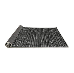 Sideview of Abstract Gray Modern Rug, abs4439gry
