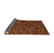 Sideview of Abstract Orange Modern Rug, abs4439org