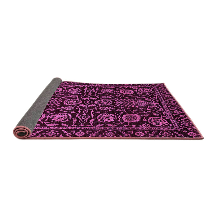 Sideview of Abstract Purple Modern Rug, abs443pur