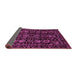 Sideview of Abstract Purple Modern Rug, abs443pur