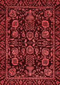 Abstract Red Modern Rug, abs443red