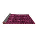 Sideview of Abstract Pink Modern Rug, abs443pnk