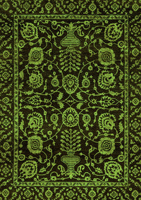 Abstract Green Modern Rug, abs443grn