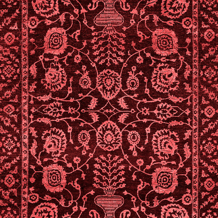 Machine Washable Abstract Red Modern Rug, wshabs443red
