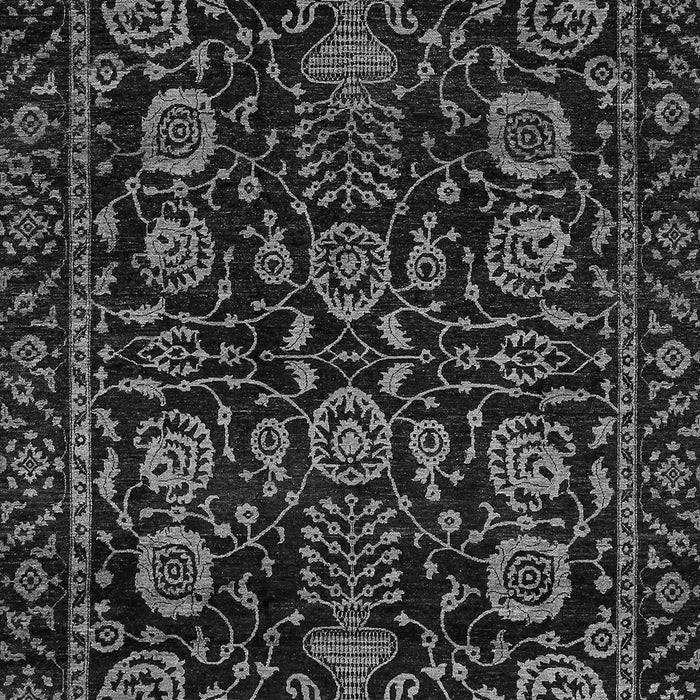 Machine Washable Abstract Gray Modern Rug, wshabs443gry