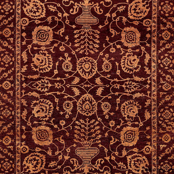 Machine Washable Abstract Red Rug, wshabs443