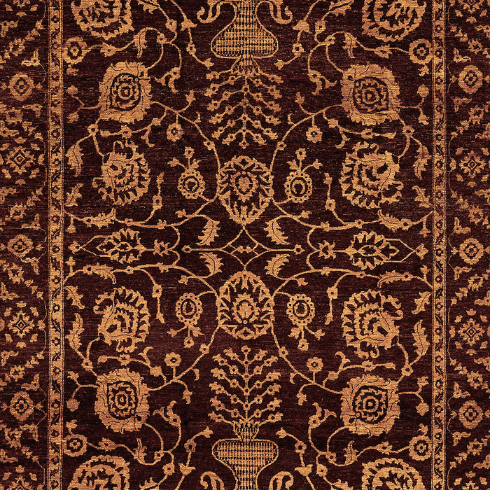 Abstract Brown Modern Rug, abs443brn